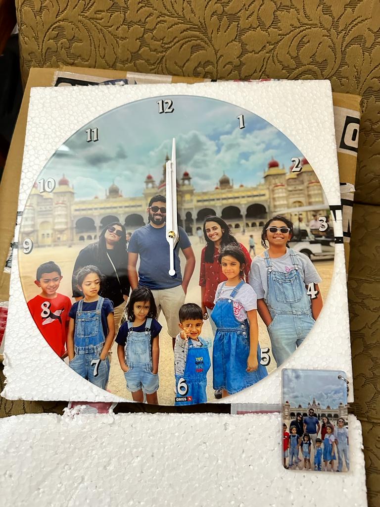 Customised Premium OMGs Acrylic Wall Clock photo review