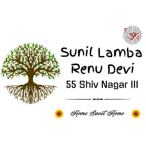 OM Acrylic Designer Name Plate