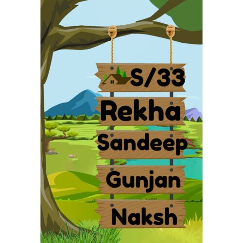 Ladder Acrylic Designer Name Plate