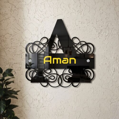 Acrylic Regal Monogram Name plate (28)