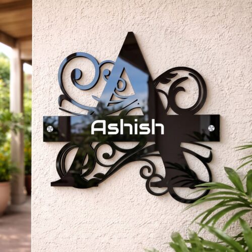 Acrylic Regal Monogram NamePlate (30)