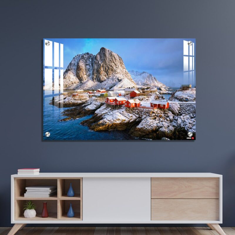 OMGs Acrylic Wall Decor - Hamnoy Fishing Village on Lofoten Islands, Norway