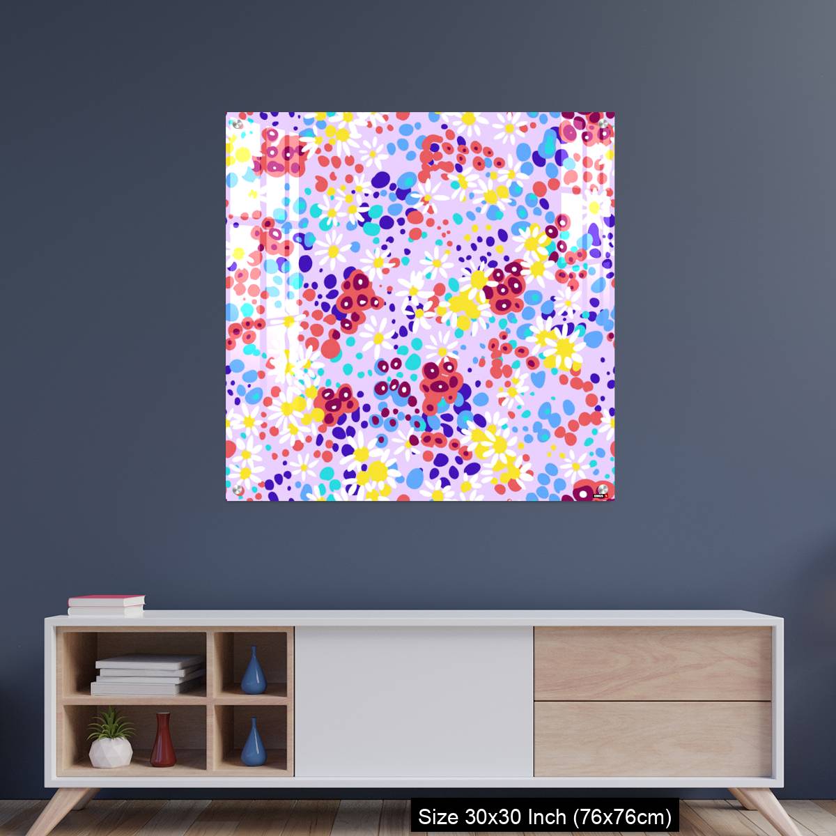 OMGs Acrylic Wall Decor – Bright nature summer floral background