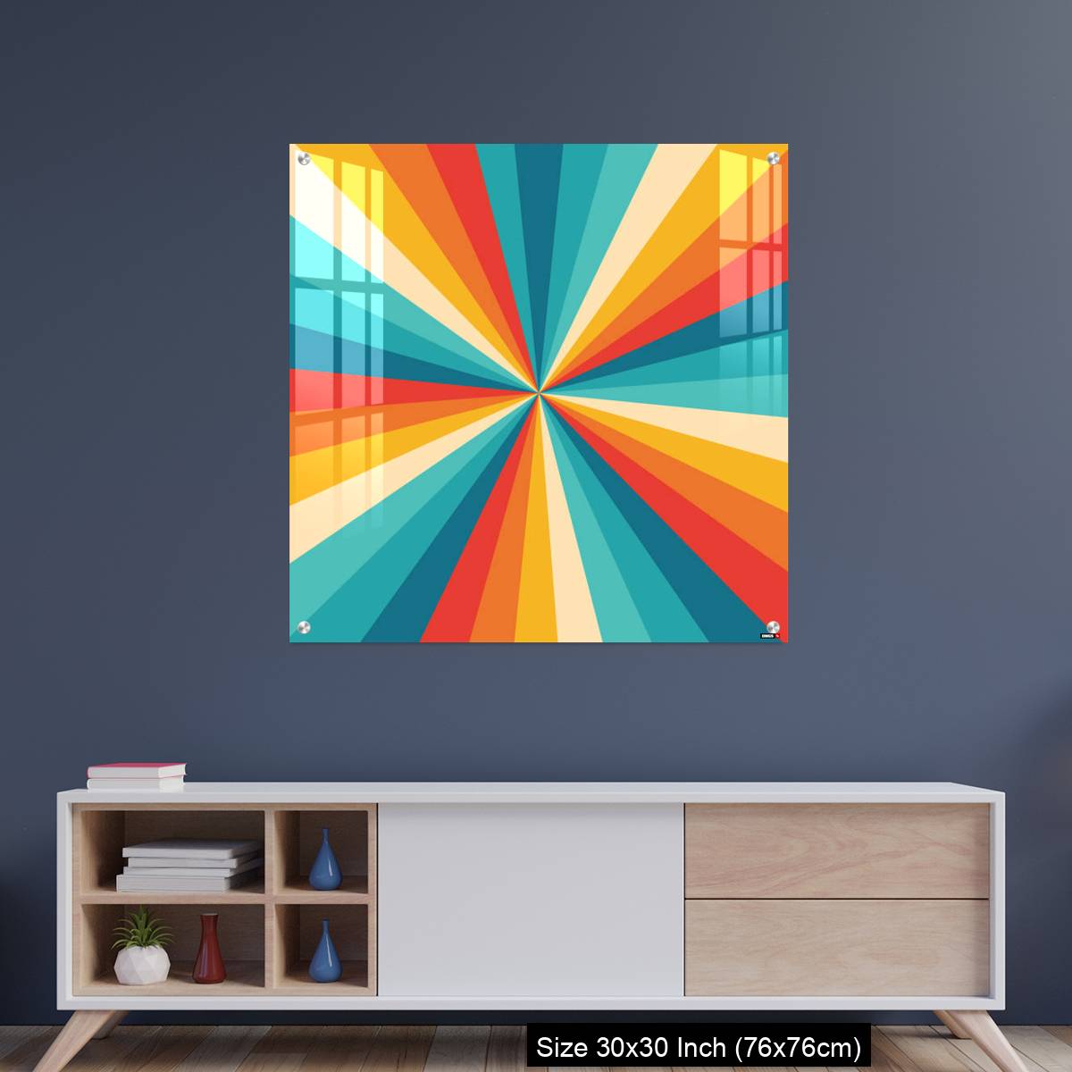 OMGs Acrylic Wall Decor – Sunburst Retro