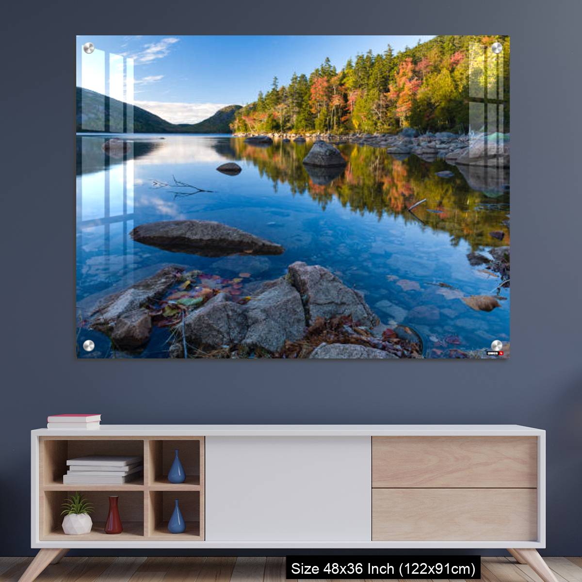 OMGs Acrylic Wall Decor – Autumn, Jordan Pond, Acadia National Park