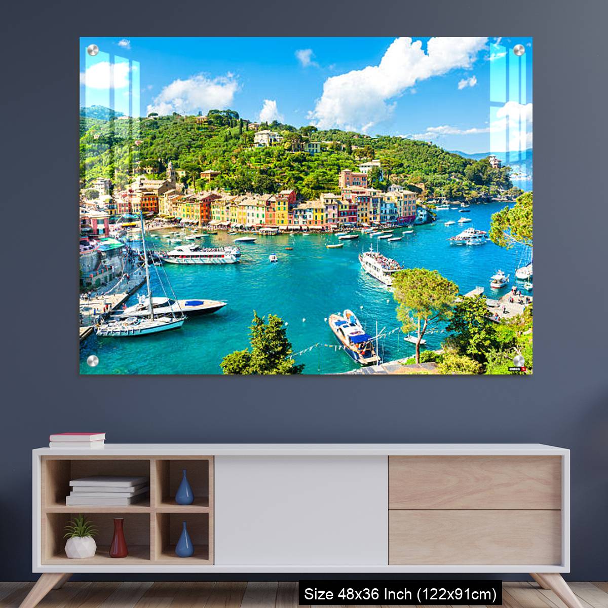 OMGs Acrylic Wall Decor – Beautiful view of Portofino, Liguria, Italy