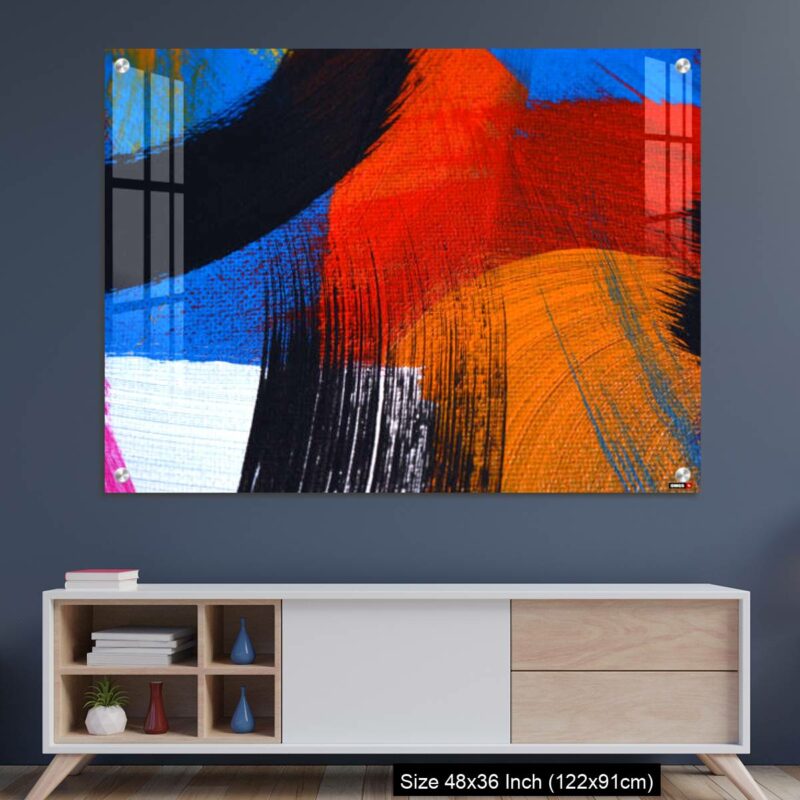 OMGs Acrylic Wall Decor – Hand drawn art painted. Acrylic on canvas. Abstract colors texture background