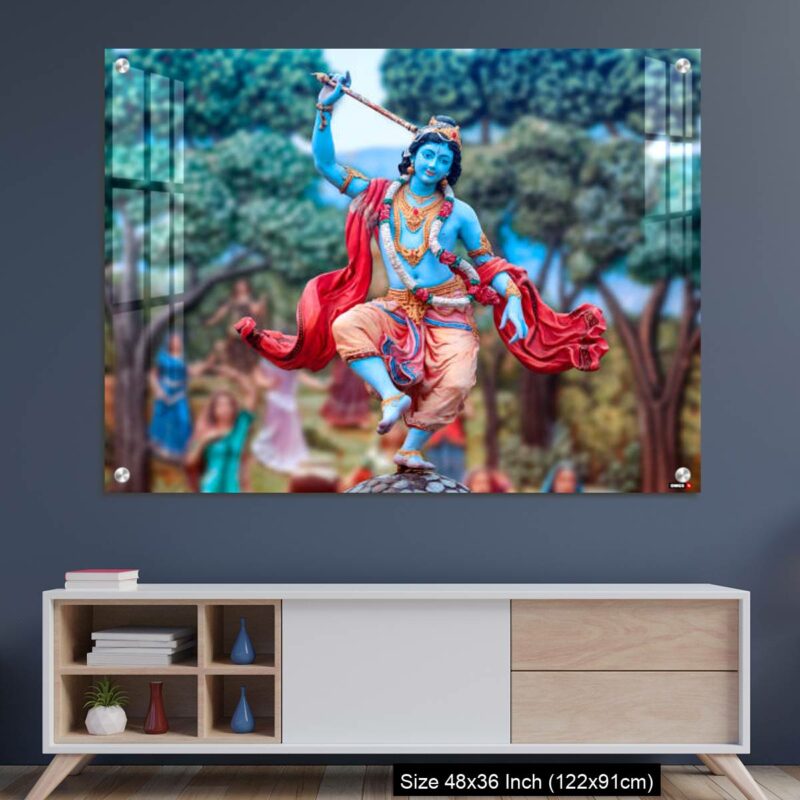OMGs Acrylic Wall Decor – India, Vrindavan, Dancing Krishna