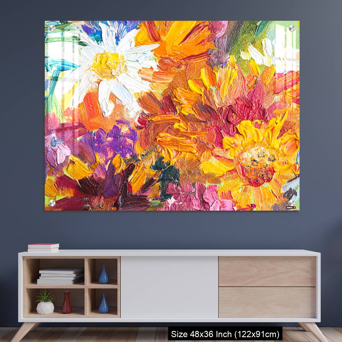 OMGs Acrylic Wall Decor – Oil painting, closeup fragment