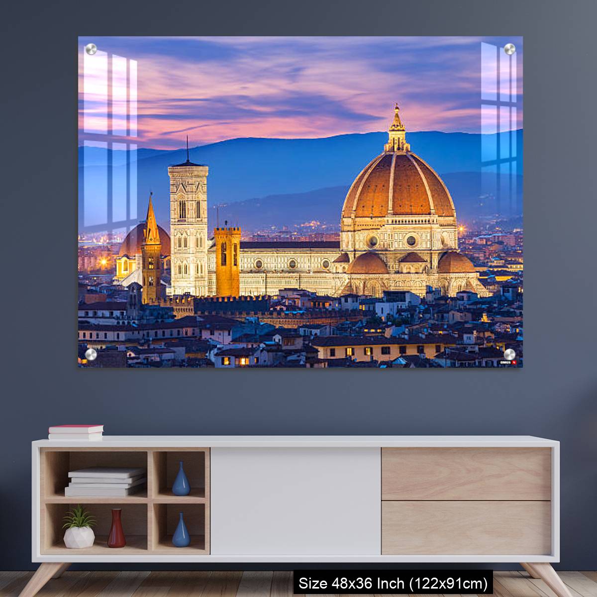 OMGs Acrylic Wall Decor – The twilight of Florence in Tuscany, Italy
