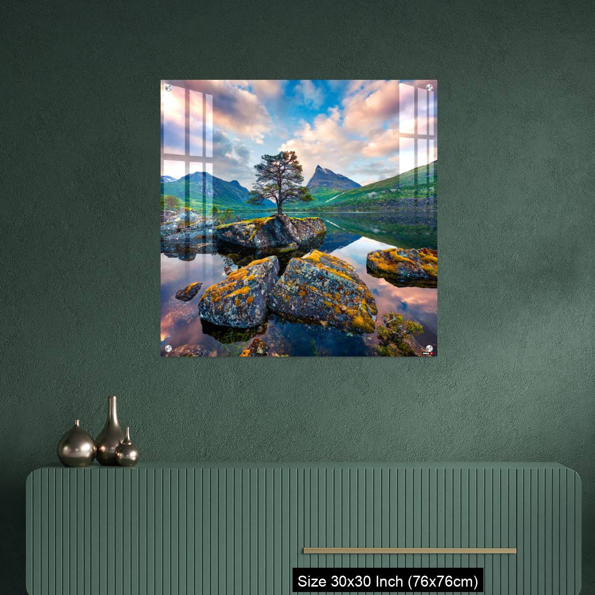 OMGs Acrylic Wall Decor – Fantastic summer sunrise on the Innerdalsvatna lake - Image 2