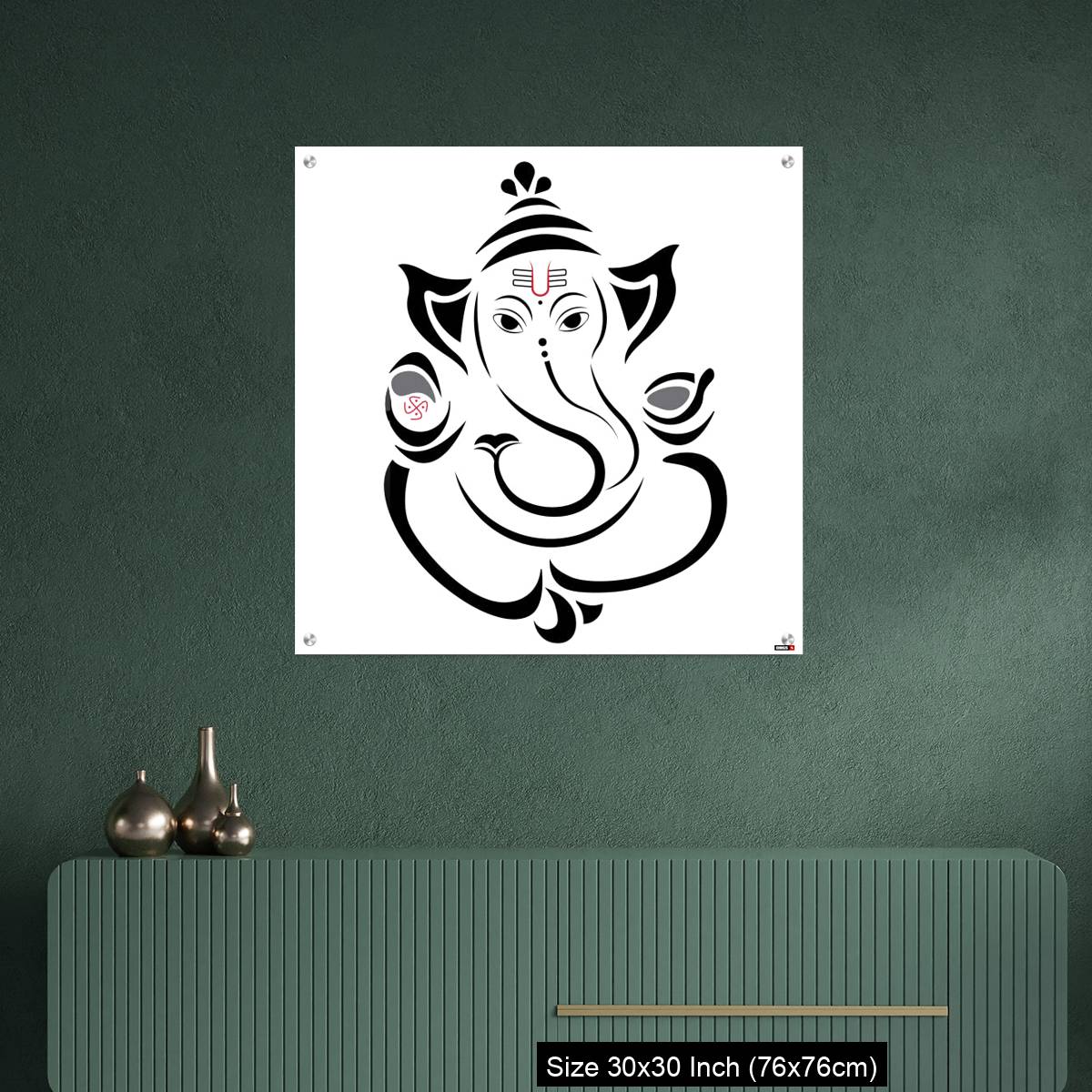 OMGs Acrylic Wall Decor – God Vinayaha Ganapathy - Image 2