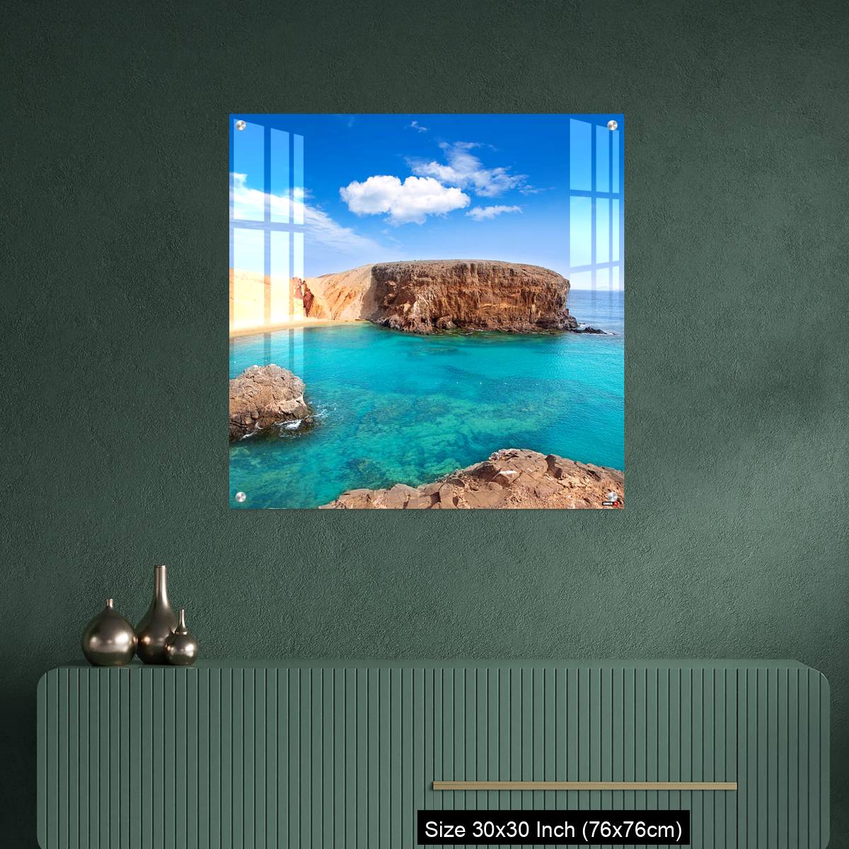 OMGs Acrylic Wall Decor – Lanzarote El Papagayo Playa Beach in Canaries - Image 2