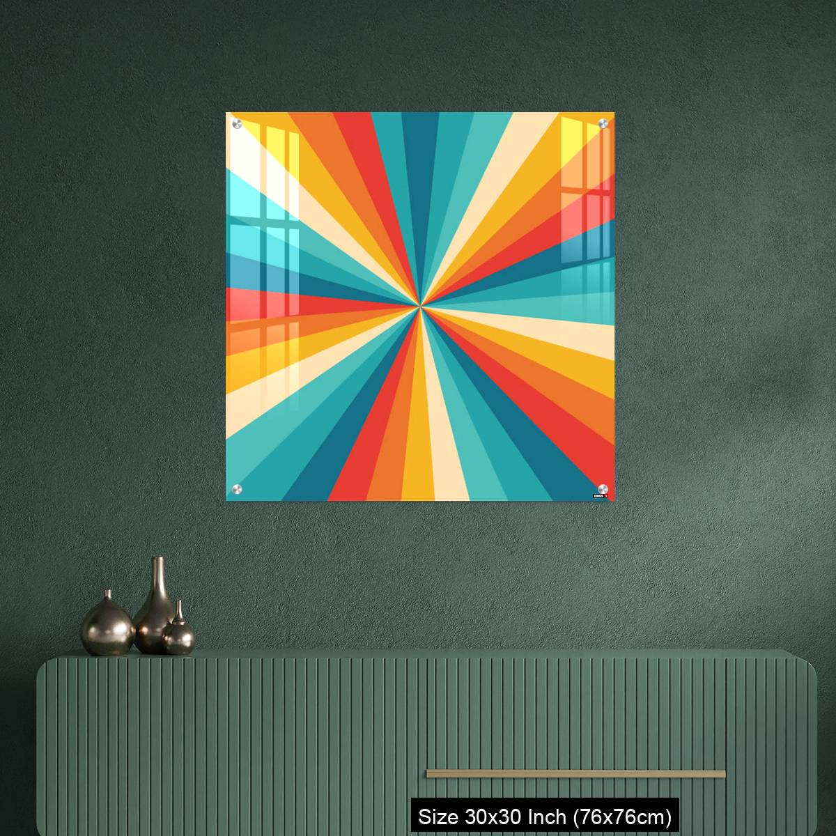 OMGs Acrylic Wall Decor – Sunburst Retro - Image 2