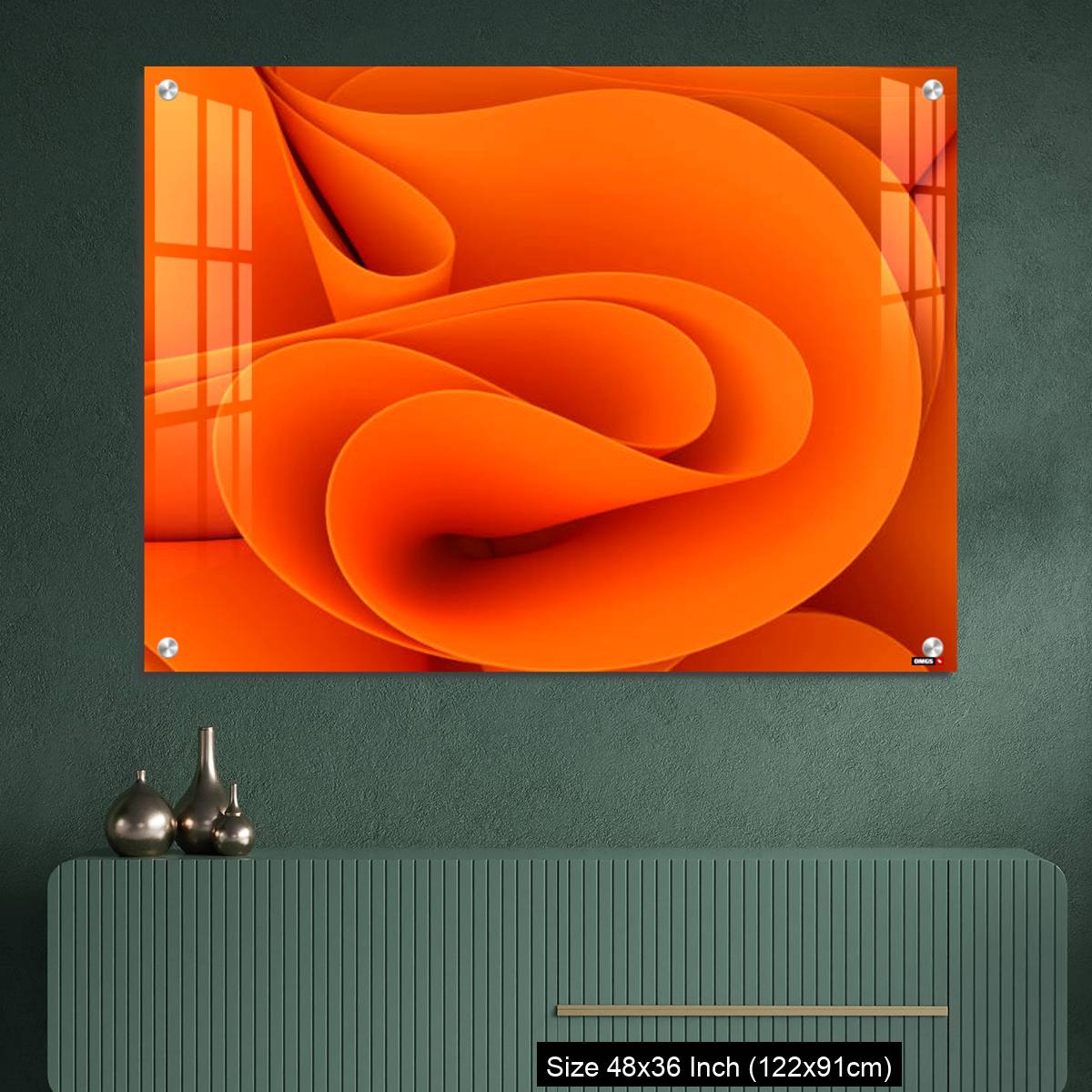 OMGs Acrylic Wall Decor – Wavy swirly fabric. - Image 2