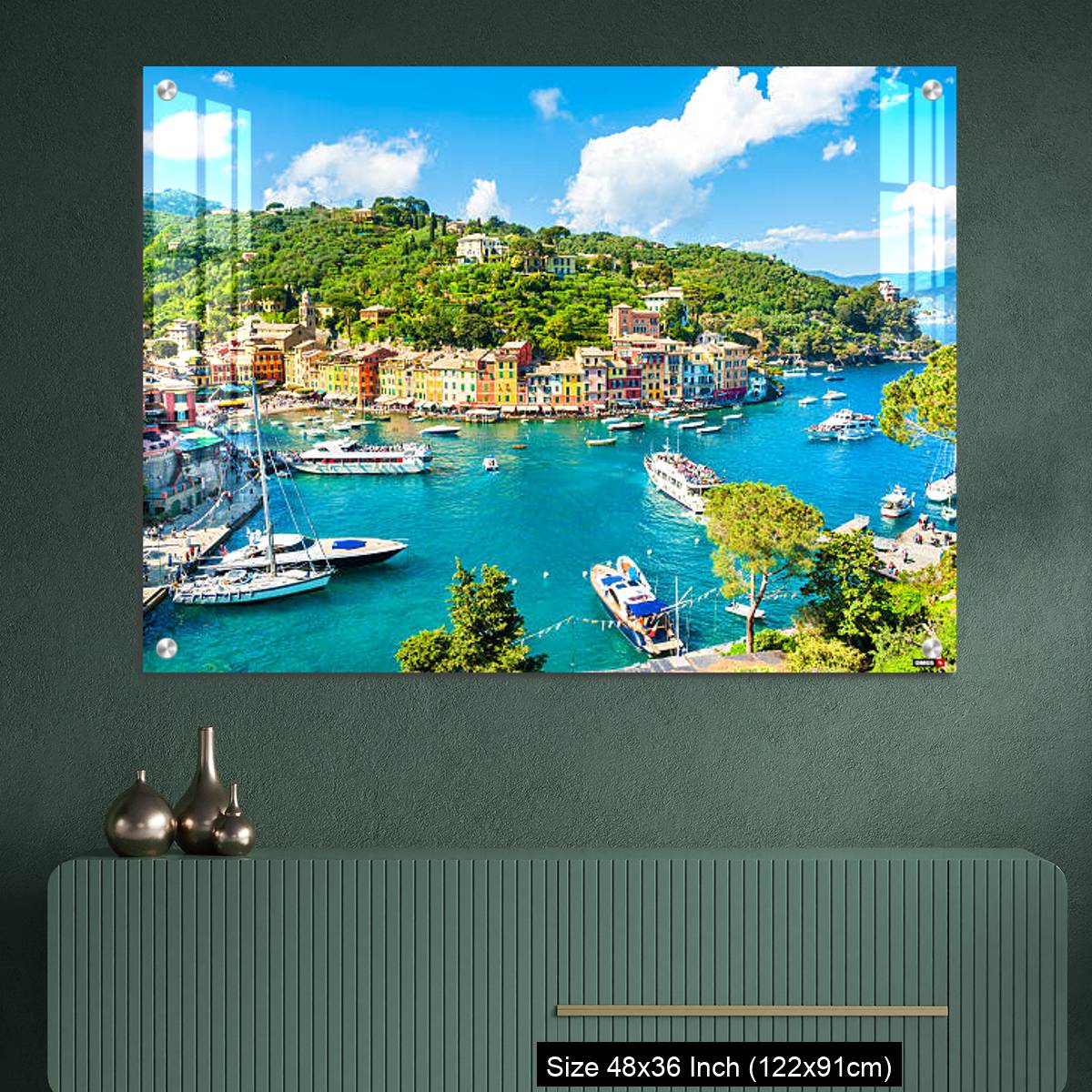 OMGs Acrylic Wall Decor – Beautiful view of Portofino, Liguria, Italy - Image 2