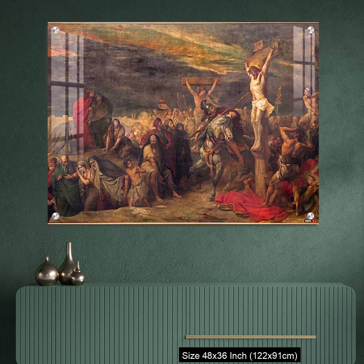 OMGs Acrylic Wall Decor – Brussels - The Crucifixion paint in st. Jacques church - Image 2