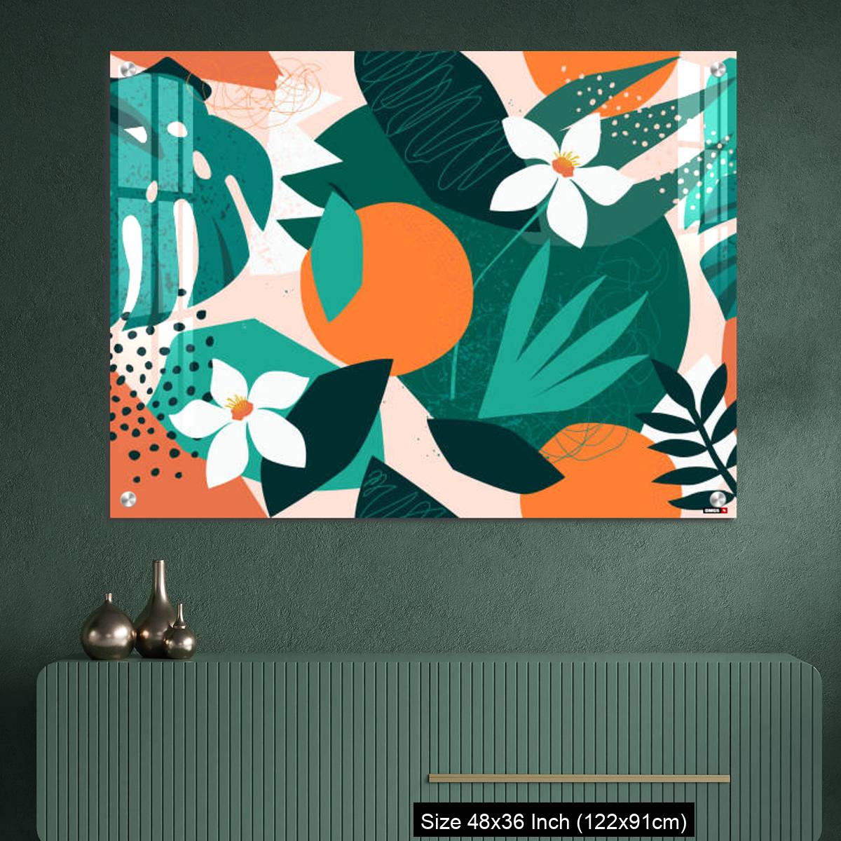 OMGs Acrylic Wall Decor – Collage contemporary floral seamless pattern - Image 2