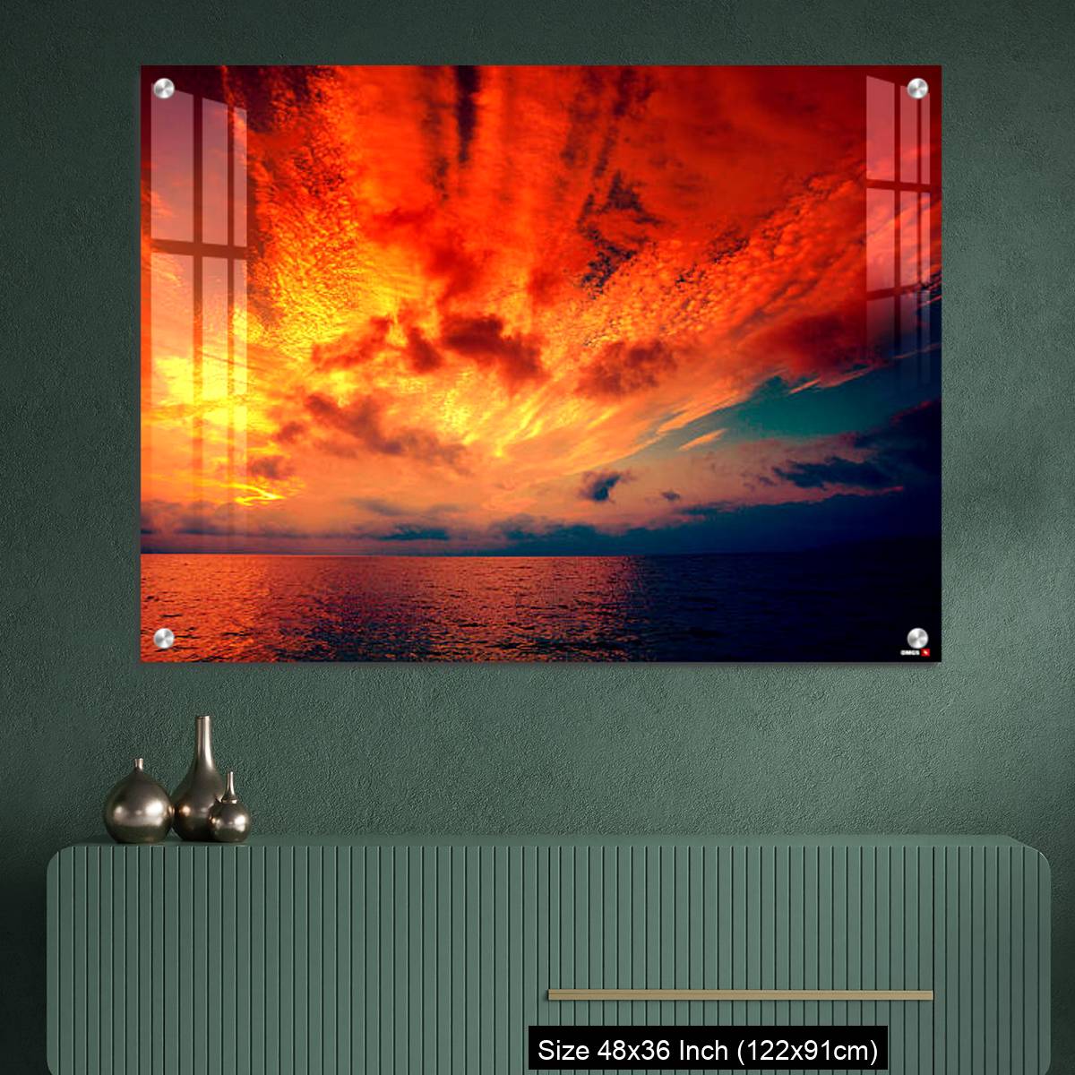 OMGs Acrylic Wall Decor – Early morning, burned sunrise over sea - Image 2