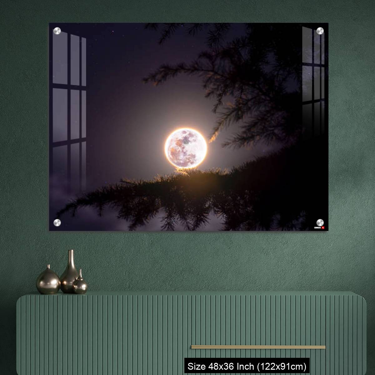 OMGs Acrylic Wall Decor – February's full Moon - The Snow Moon - Image 2