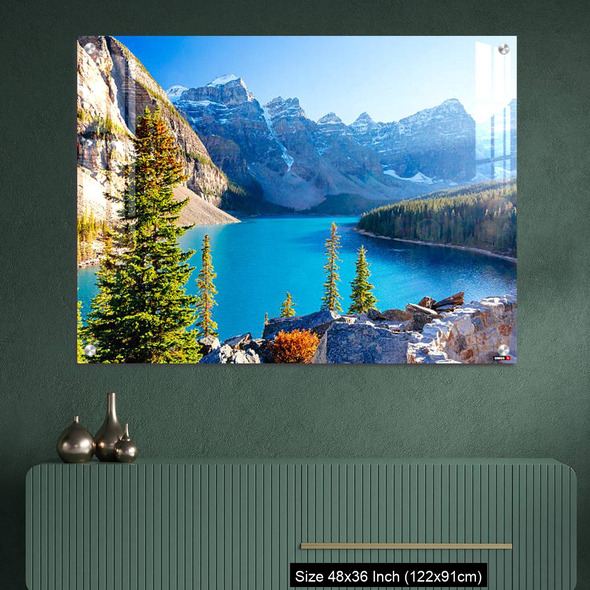 OMGs Acrylic Wall Decor – Moraine Lake, Lake Louise, Banff National Park, Alberta, Canada - Image 2