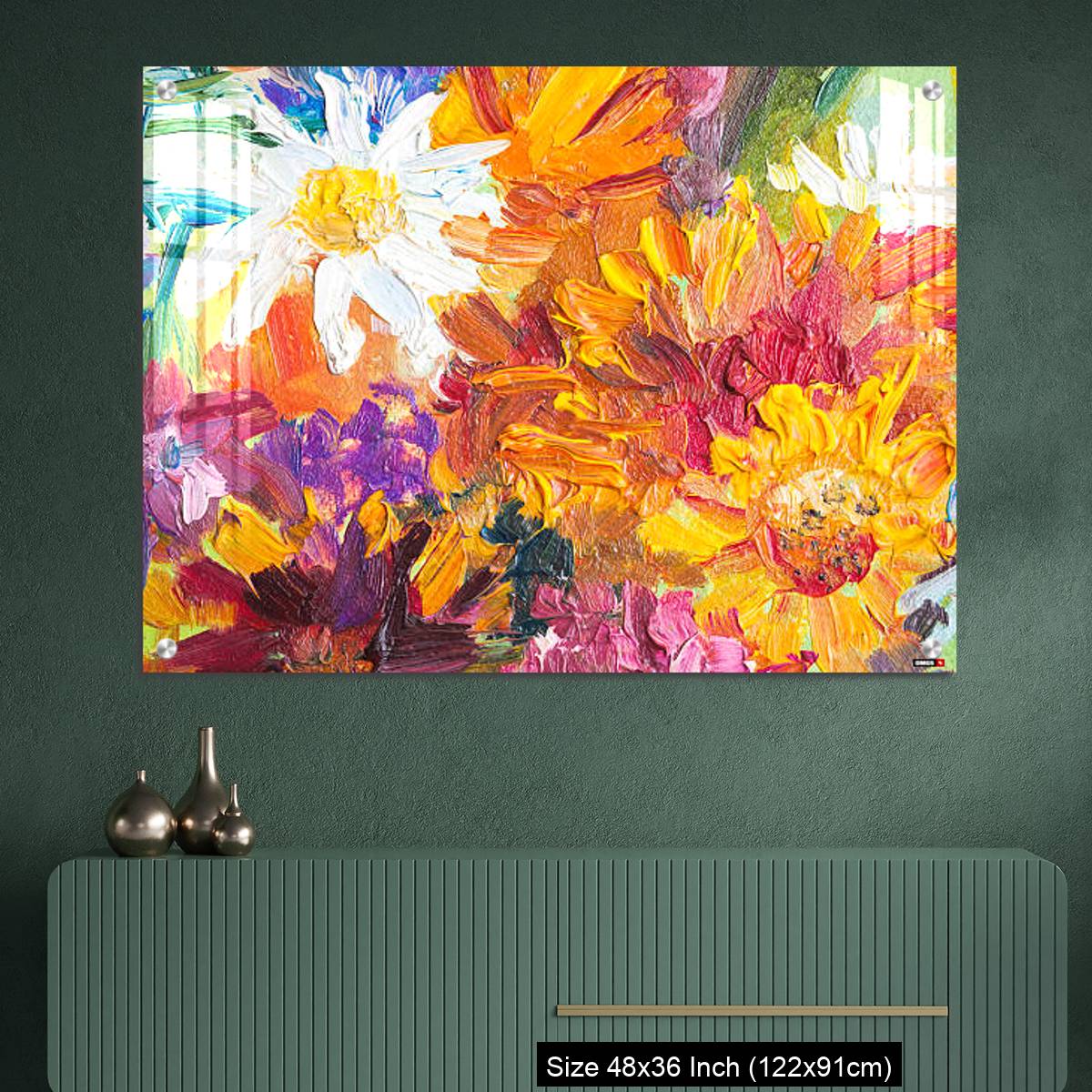 OMGs Acrylic Wall Decor – Oil painting, closeup fragment - Image 2