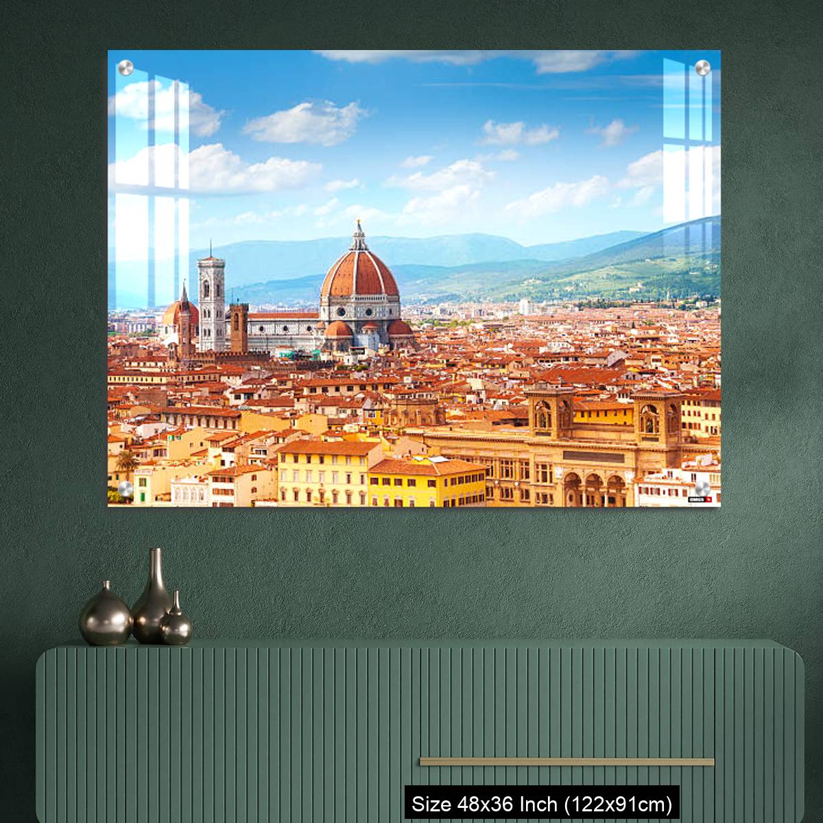 OMGs Acrylic Wall Decor – Panorama of Florence and Saint Mary - Image 2