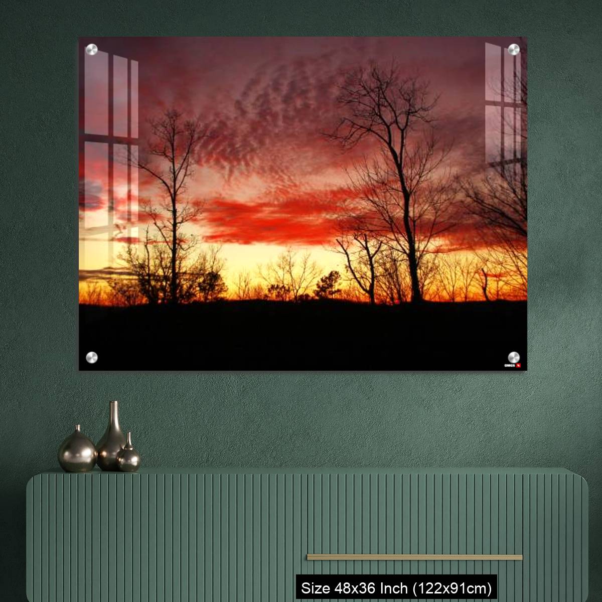 OMGs Acrylic Wall Decor – Sunset near Daniel boone national forest - Image 2
