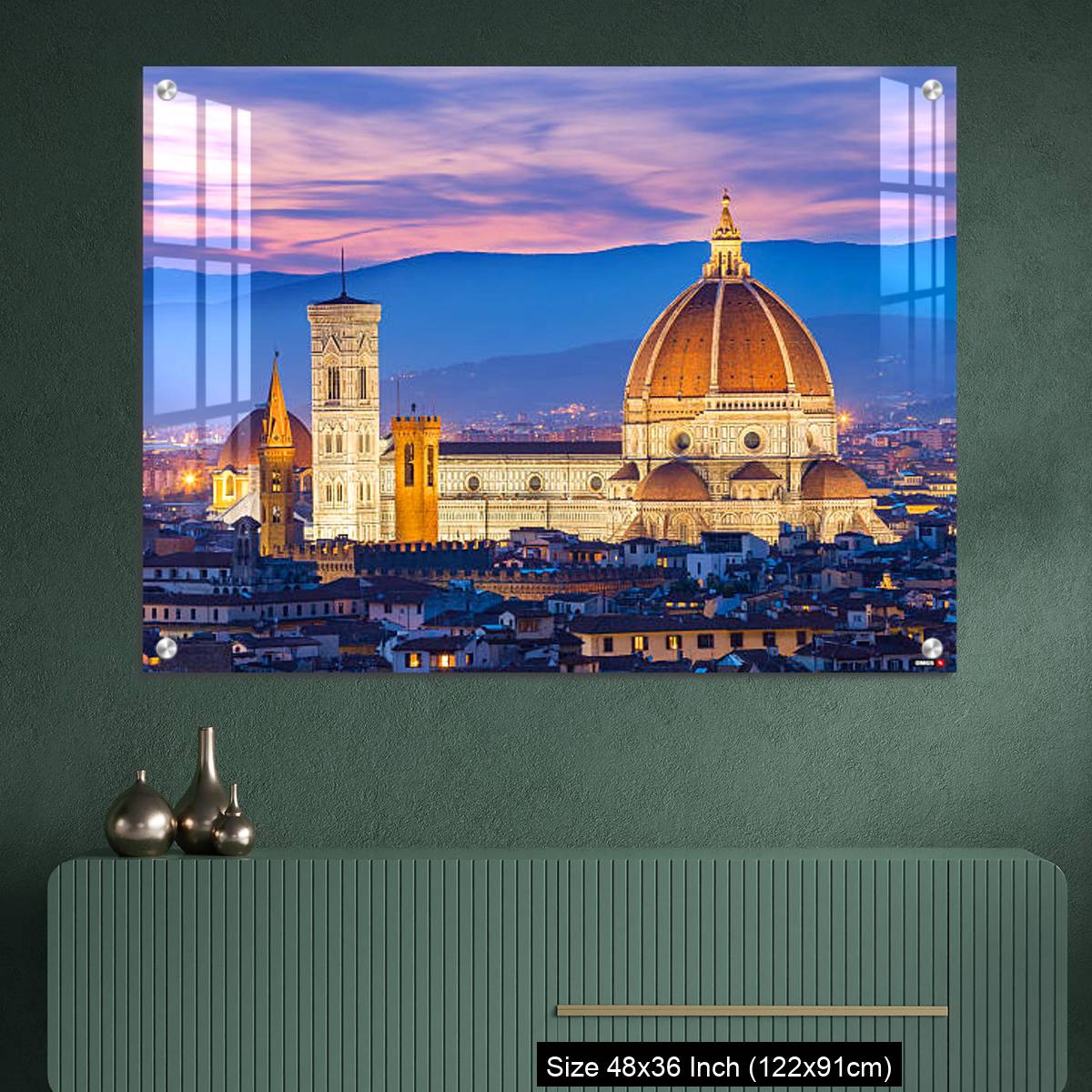 OMGs Acrylic Wall Decor – The twilight of Florence in Tuscany, Italy - Image 2