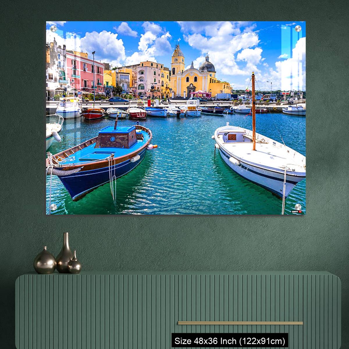 OMGs Acrylic Wall Decor – colorful Procida island in Campania, Italy - Image 2