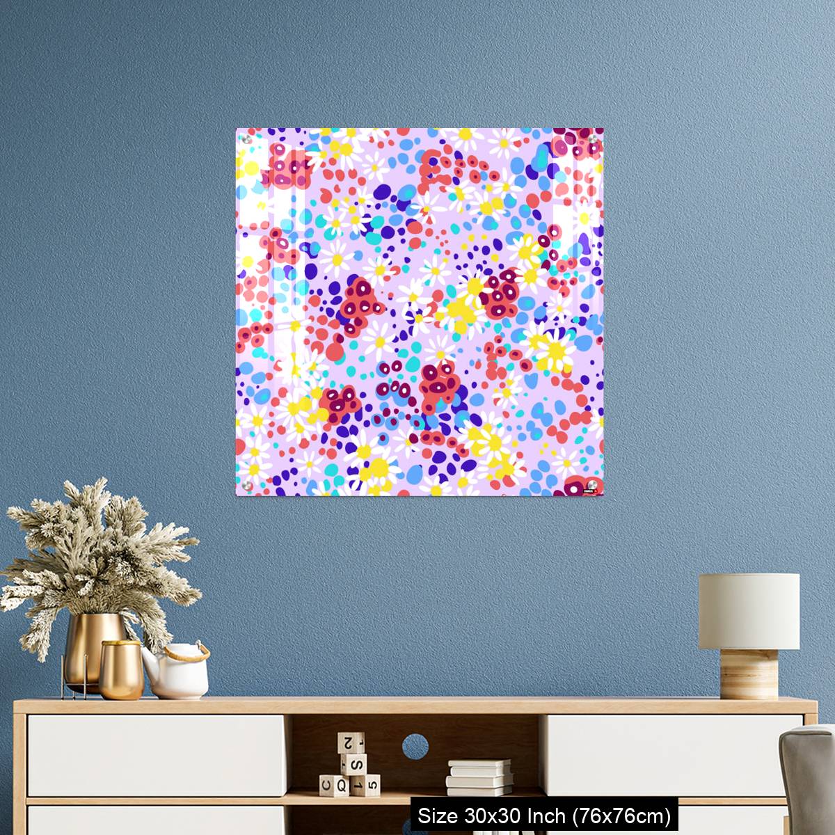 OMGs Acrylic Wall Decor – Bright nature summer floral background - Image 3