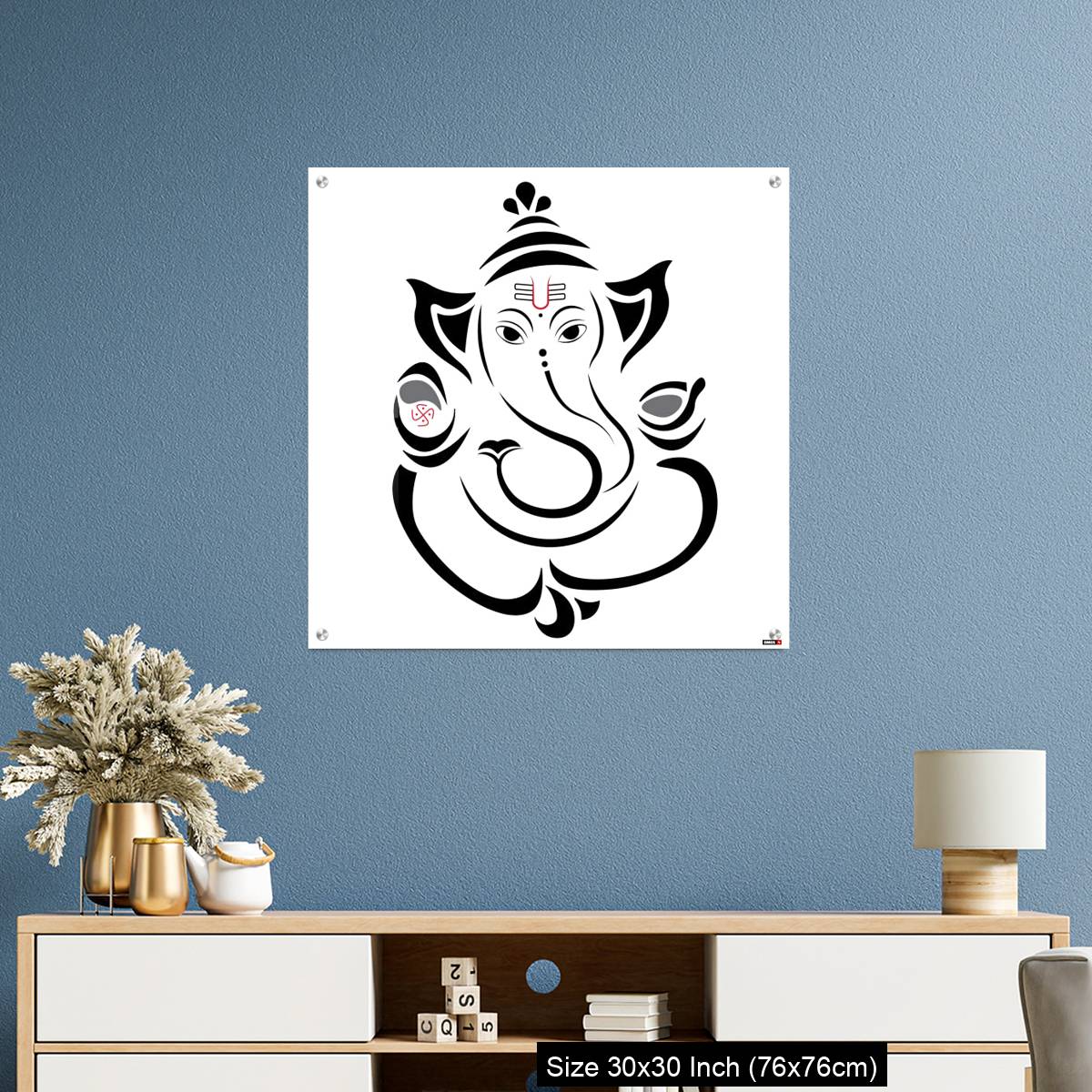 OMGs Acrylic Wall Decor – God Vinayaha Ganapathy - Image 3