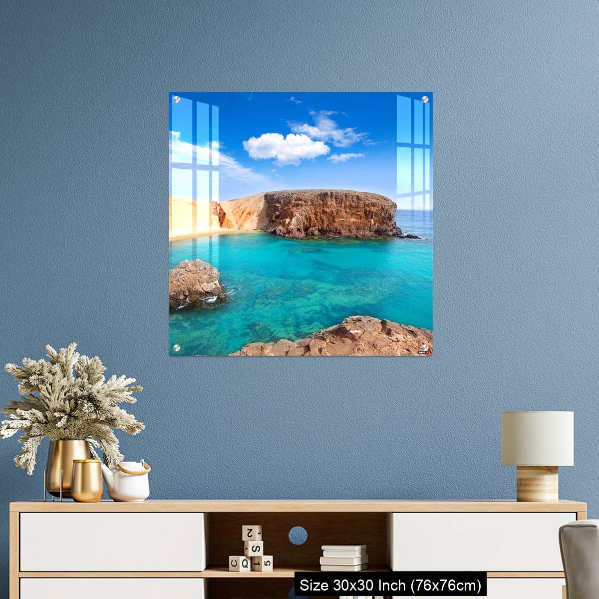 OMGs Acrylic Wall Decor – Lanzarote El Papagayo Playa Beach in Canaries - Image 3