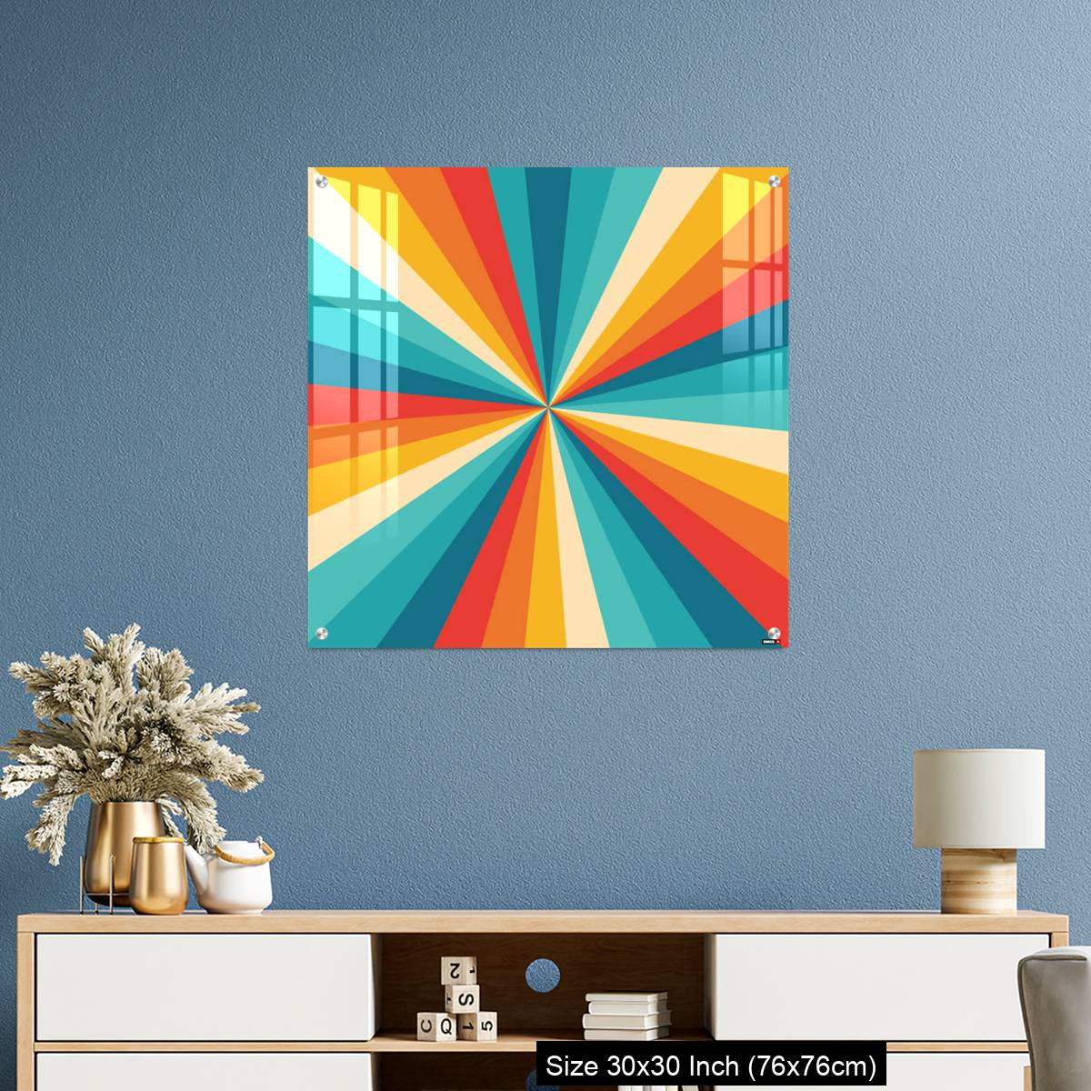OMGs Acrylic Wall Decor – Sunburst Retro - Image 3