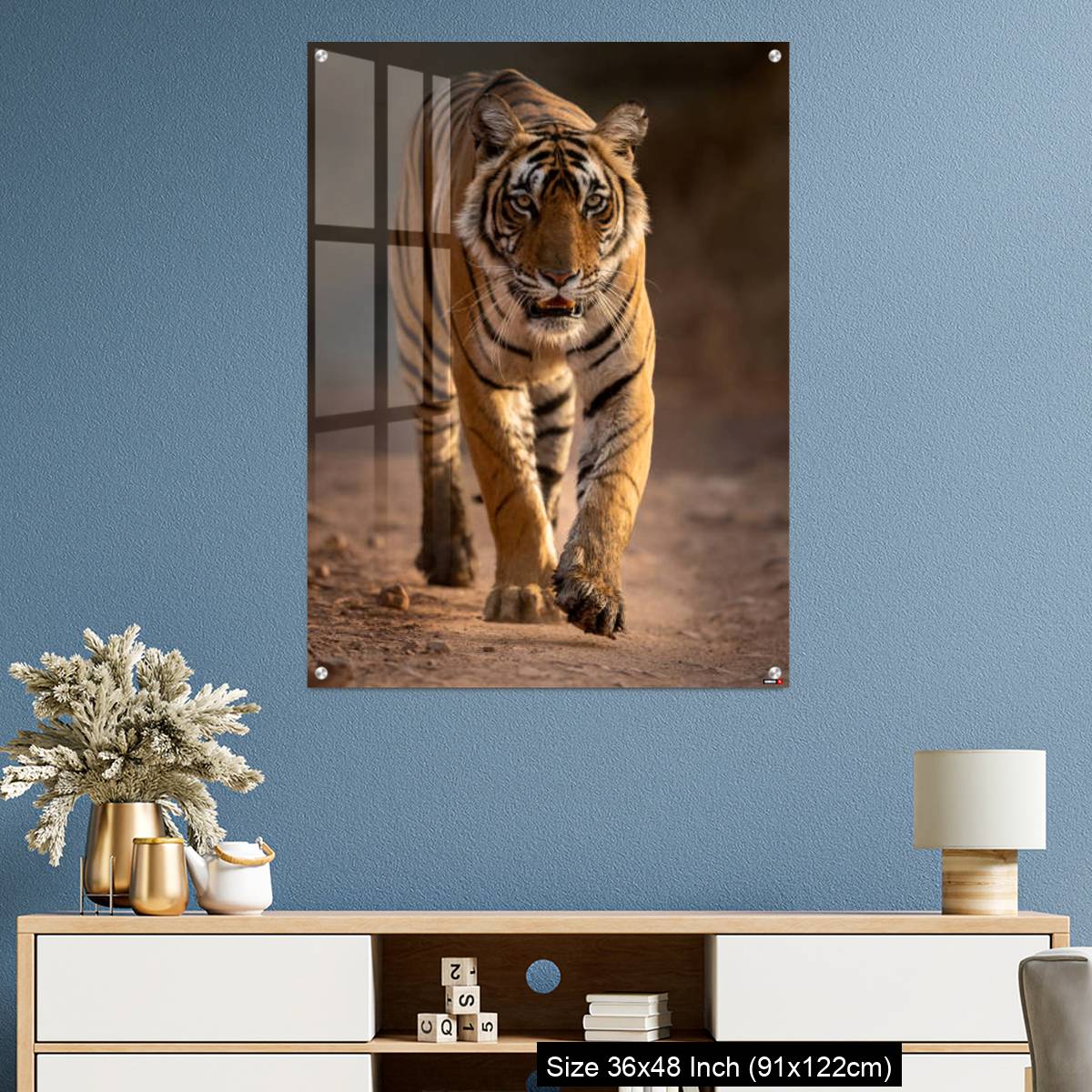 OMGs Acrylic Wall Decor – A young tigress walks - Image 3