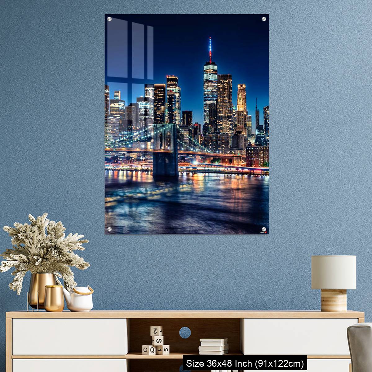 OMGs Acrylic Wall Decor – New York City by night, United States - Image 3