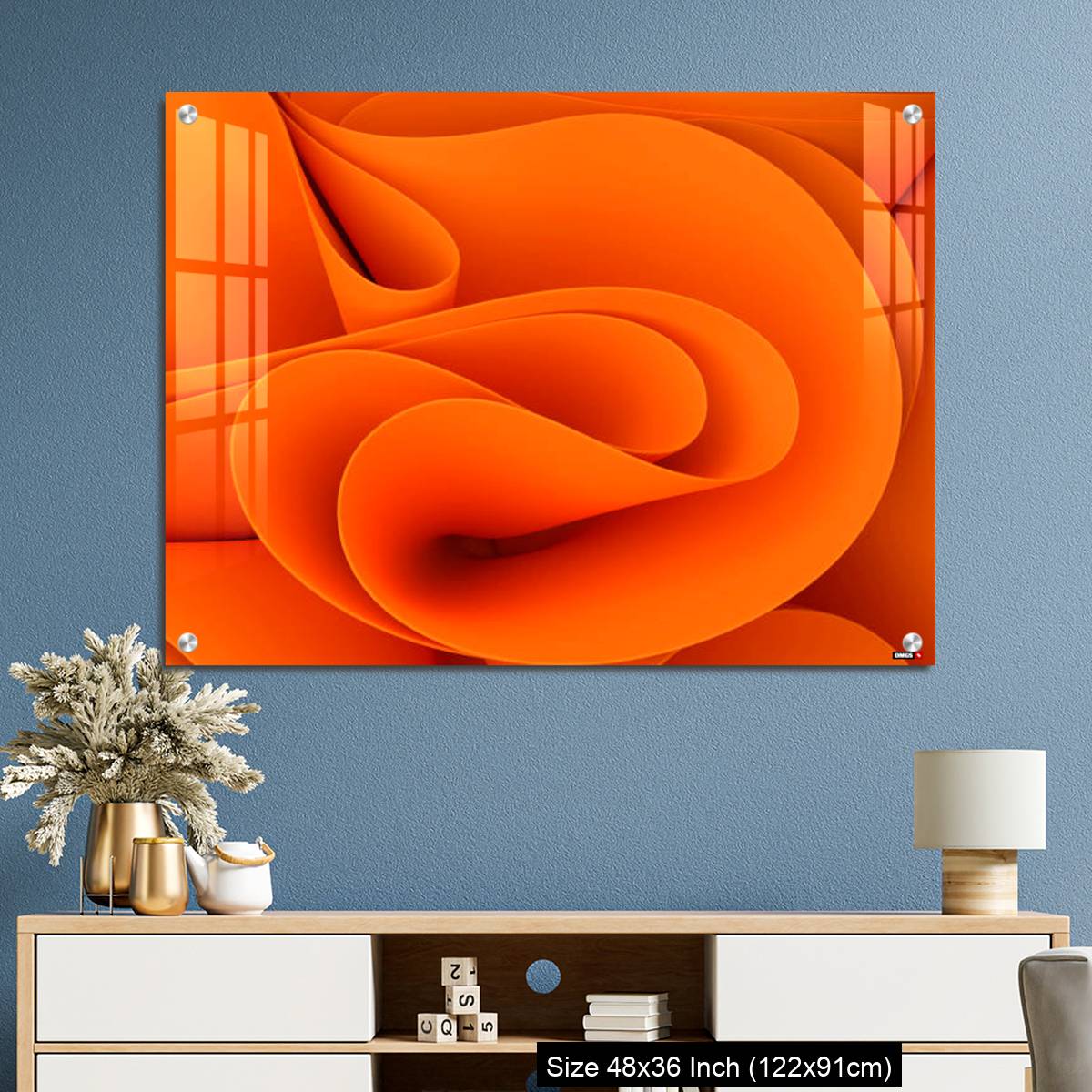 OMGs Acrylic Wall Decor – Wavy swirly fabric. - Image 3