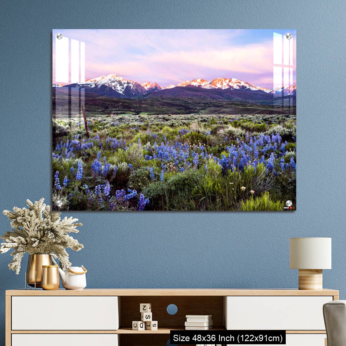 OMGs Acrylic Wall Decor – Colorado wildflowers and the gore range - Image 3