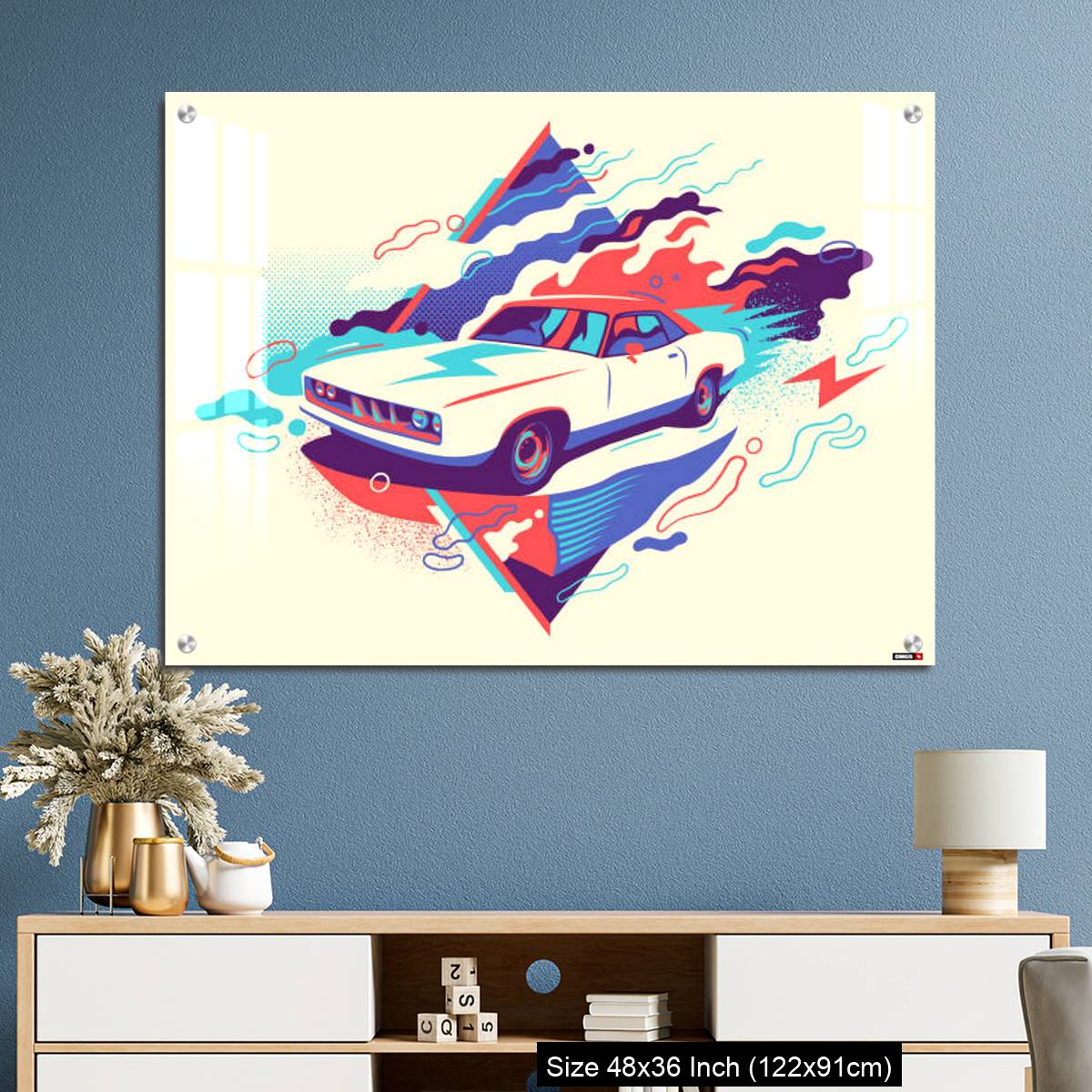 OMGs Acrylic Wall Decor – Colorful abstraction. - Image 3