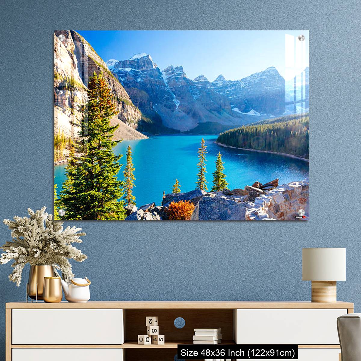 OMGs Acrylic Wall Decor – Moraine Lake, Lake Louise, Banff National Park, Alberta, Canada - Image 3
