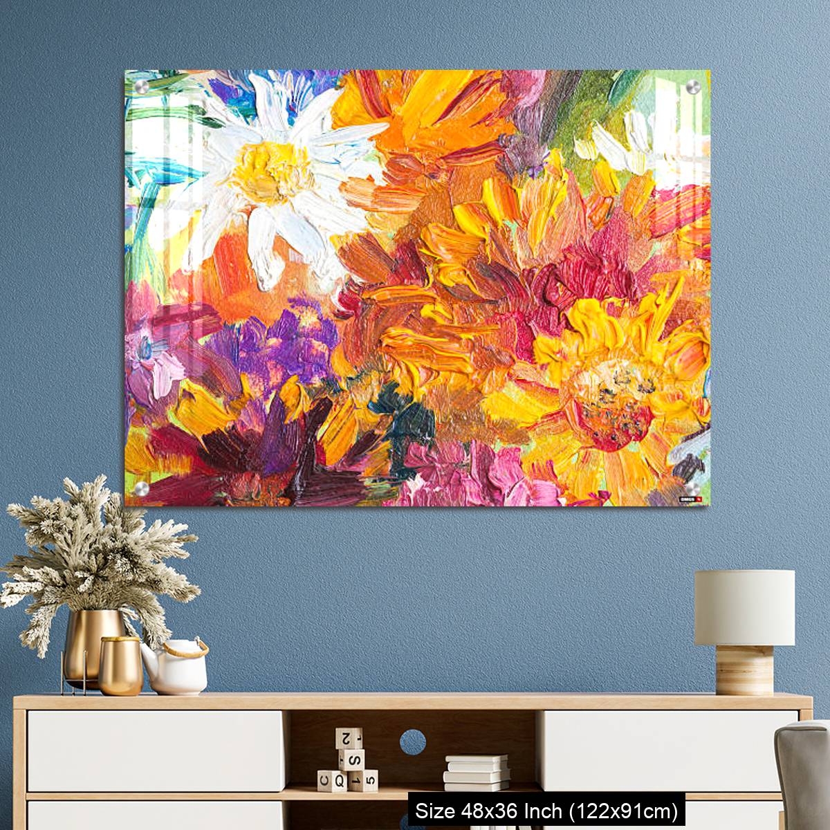 OMGs Acrylic Wall Decor – Oil painting, closeup fragment - Image 3