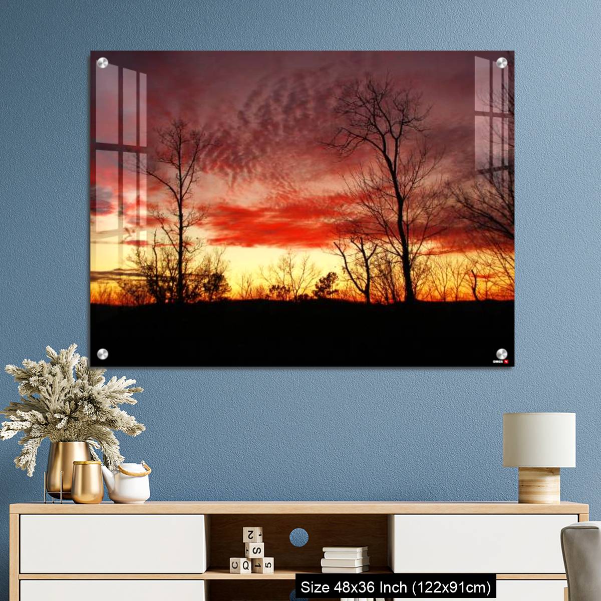 OMGs Acrylic Wall Decor – Sunset near Daniel boone national forest - Image 3