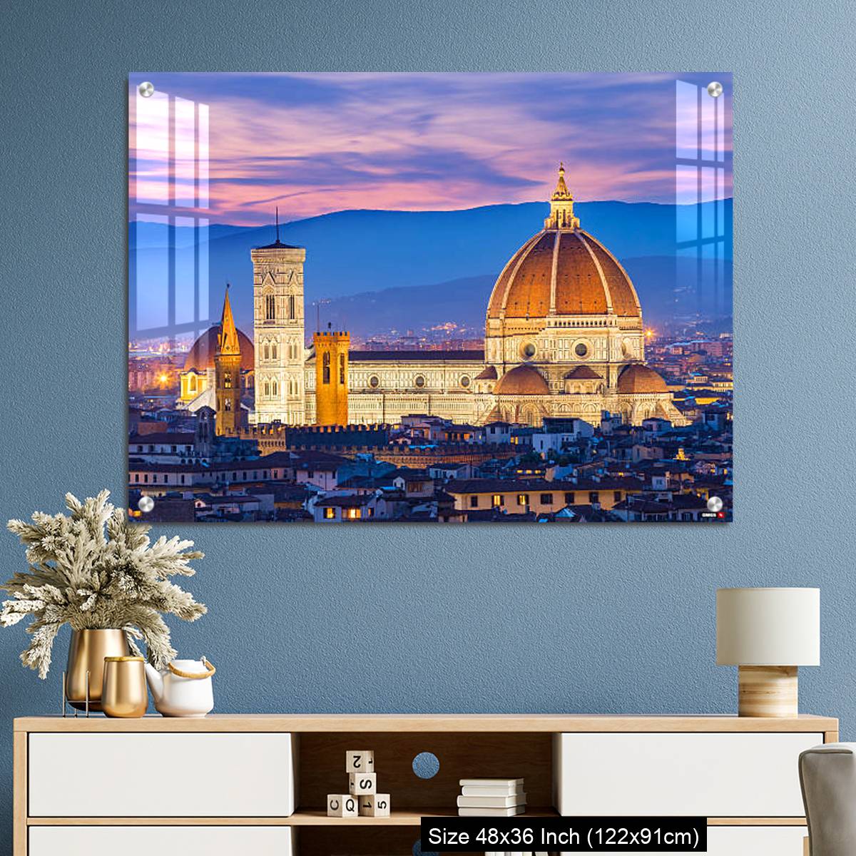 OMGs Acrylic Wall Decor – The twilight of Florence in Tuscany, Italy - Image 3