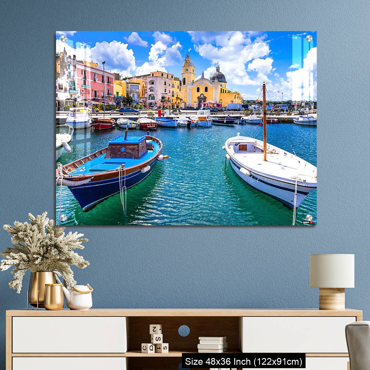 OMGs Acrylic Wall Decor – colorful Procida island in Campania, Italy - Image 3