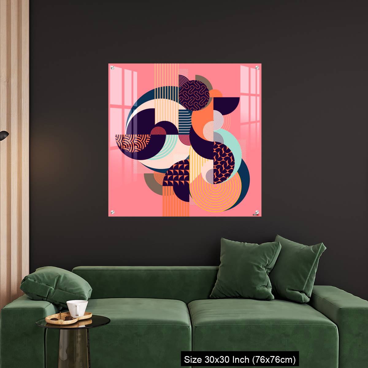 OMGs Acrylic Wall Decor – Abstract art colorful geometric composition. - Image 4