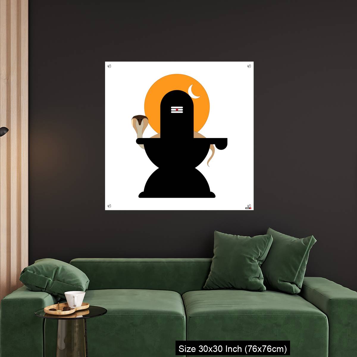 OMGs Acrylic Wall Decor – Shiva Lingam  with snake - Image 4