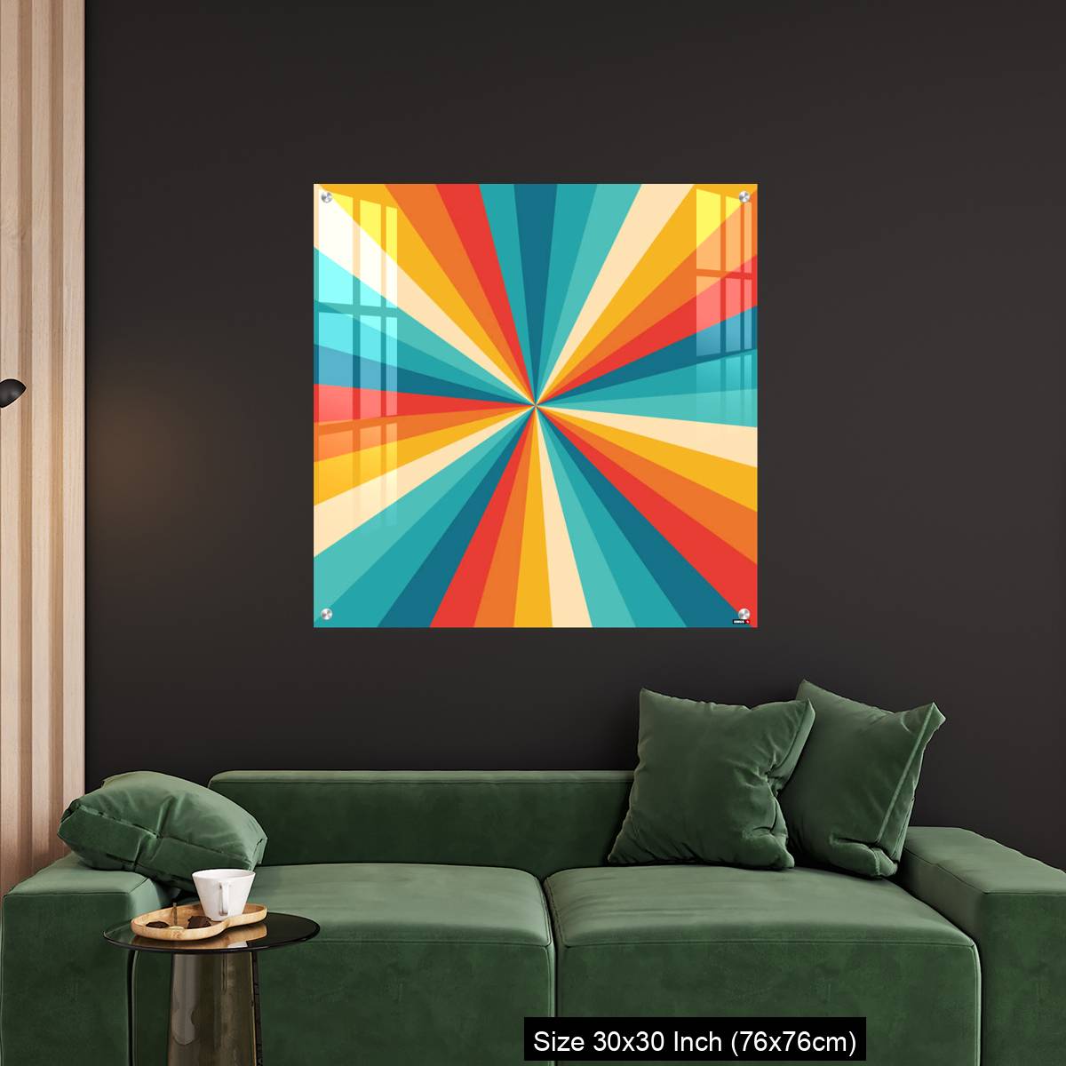 OMGs Acrylic Wall Decor – Sunburst Retro - Image 4