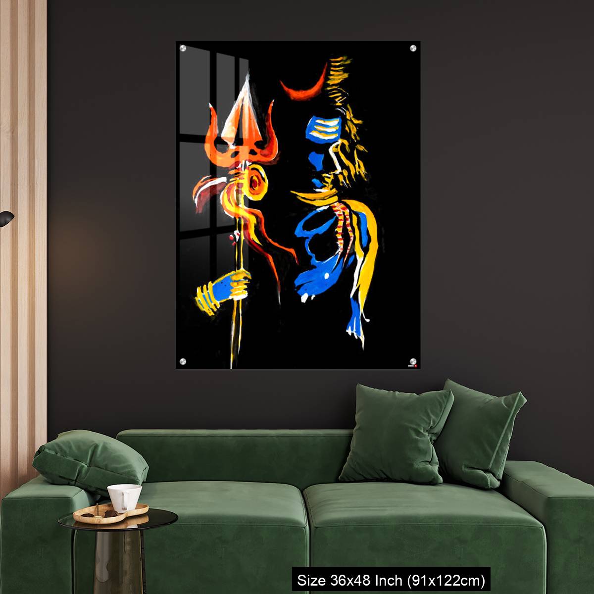 OMGs Acrylic Wall Decor – Lord Shiva with his trishul - Image 4