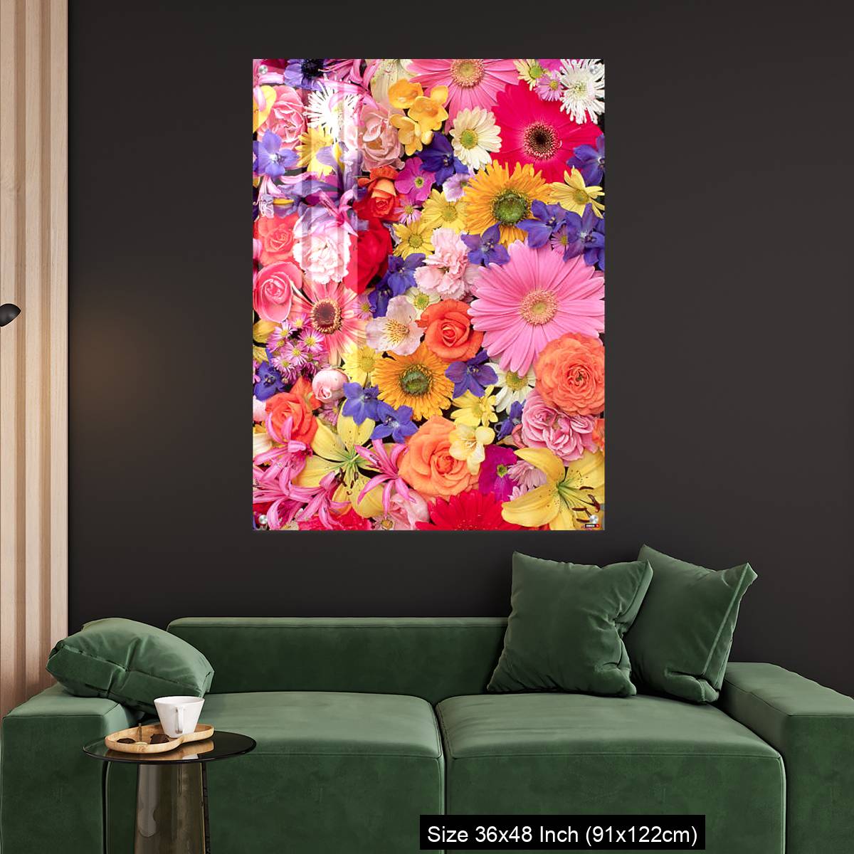 OMGs Acrylic Wall Decor – Colorful Flower Montage - Image 4