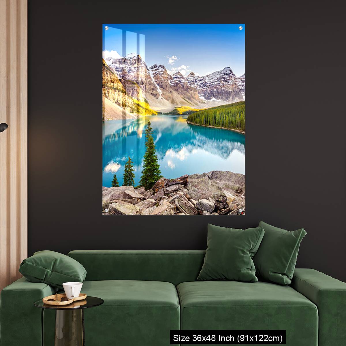 OMGs Acrylic Wall Decor – Landscape view of Moraine lake in Canadian Rocky Mountains - Image 4